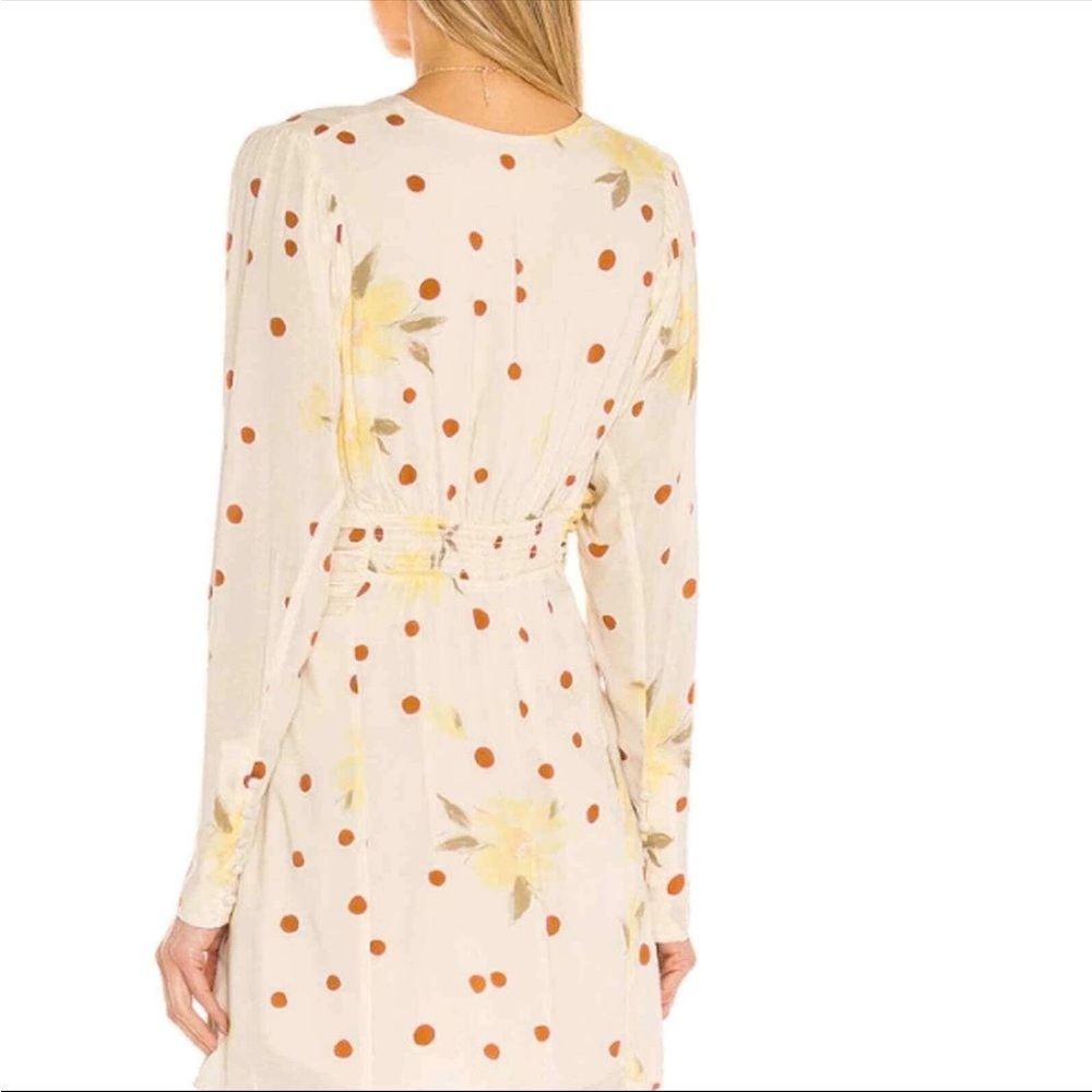 Free People Cream Date Night Long Sleeve Mini Dress Size Small - Picture 3 of 12